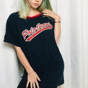 Navy blue and red polo jeans Ralph Lauren top